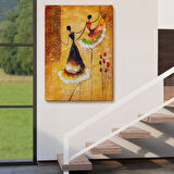 Kadınlar Dans Ediyor Dekoratif Kanvas Tablo, Duvar Dekoru 5924