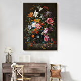 Yağlıboya Görünüm Çiçekler Dekoratif Kanvas Tablo, Duvar Dekoru 5941