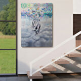 Yağlıboya Görünüm Kadın ve Erkek Elleri Dekoratif Kanvas Tablo, Duvar Dekoru 5951