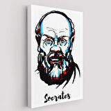 Socrates Filozof Dekoratif Kanvas Tablo, Duvar Dekoru 5969