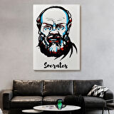 Socrates Filozof Dekoratif Kanvas Tablo, Duvar Dekoru 5969