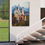 Neuschwanstein Kalesİ  Almanya Dekoratif Kanvas Tablo, Duvar Dekoru 5980
