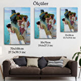 Denize Bakan Kızlar ve Yalıları Dekoratif Kanvas Tablo, Duvar Dekoru 6037