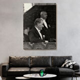 Mustafa Kemal Atatürk ve Karizması Dekoratif Kanvas Tablo, Duvar Dekoru 6052