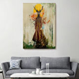 Ormanın Efendisi Eseri Volker Rossenbach Dekoratif Kanvas Tablo, Duvar Dekoru 6057