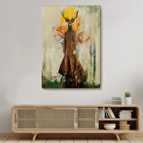 Ormanın Efendisi Eseri Volker Rossenbach Dekoratif Kanvas Tablo, Duvar Dekoru 6057