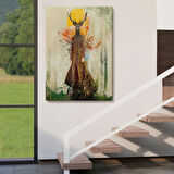 Ormanın Efendisi Eseri Volker Rossenbach Dekoratif Kanvas Tablo, Duvar Dekoru 6057