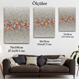 Renkli Çiçekler Temalı Dekoratif Kanvas Tablo, Duvar Dekoru 6085