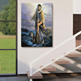 İsa Peteri Kurtarıyor Dekoratif Kanvas Tablo, Duvar Dekoru 6092