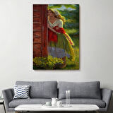 Amerikan Köylü Eseri Michelle Murray Dekoratif Kanvas Tablo, Duvar Dekoru 6097