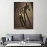 Depresyon Sürreal Dekoratif Kanvas Tablo, Duvar Dekoru 6111