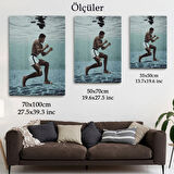 Boksor Muhammet Ali Sualtı Antremanı Dekoratif Kanvas Tablo, Duvar Dekoru 6234