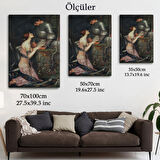 Lamia ve Şövalyesi Orenco Kanaviçe William Waterhouse Dekoratif Kanvas Tablo 6263