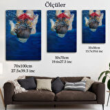 Su Altındaki Kız Dekoratif Kanvas Tablo, Duvar Dekoru 6318