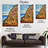 Positano Eseri Roberto Gagliardi Dekoratif Kanvas Tablo, Duvar Dekoru 6328