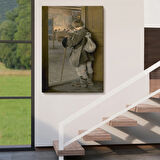 Sınıfın Kapısında Eseri Bogdanov Belsky Dekoratif Kanvas Tablo, Duvar Dekoru 6341