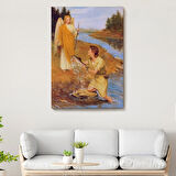 Başmelek Aziz Raphael Dekoratif Kanvas Tablo, Duvar Dekoru 6360