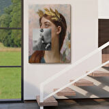 Komik, Antik Yunan Rönesans Eseri Dekoratif Kanvas Tablo, Duvar Dekoru 6366