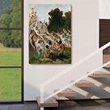 Oreads Eseri William-Adolphe Bouguereau Dekoratif Kanvas Tablo, Duvar Dekoru 6370