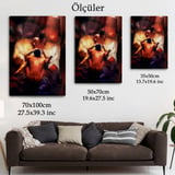 Samimiyet Eseri Rus Ressam Winter Dekoratif Kanvas Tablo, Duvar Dekoru 6390