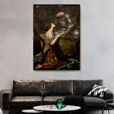 Asker ve Lamia Dekoratif Kanvas Tablo, Duvar Dekoru 6393