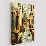 Beautiful Street Güzel Sokak Modern Dekoratif Kanvas Tablo, Duvar Dekoru 6406