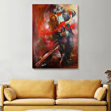 Tango Argentino Tango Yapan Çift Dekoratif Kanvas Tablo, Duvar Dekoru 6418