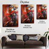 Tango Argentino Tango Yapan Çift Dekoratif Kanvas Tablo, Duvar Dekoru 6418