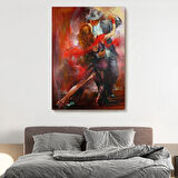 Tango Argentino Tango Yapan Çift Dekoratif Kanvas Tablo, Duvar Dekoru 6418