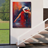 Tangocu Çift Dekoratif Kanvas Tablo, Duvar Dekoru 6429