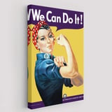 We Can Do İt Yapabiliriz Dekoratif Kanvas Tablo, Duvar Dekoru 6430