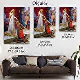 Şövalyenin Kraliçeye Sadakati Dekoratif Kanvas Tablo, Duvar Dekoru 6460