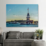 Kız Kulesi Manzarası Dekoratif Kanvas Tablo, Duvar Dekoru 6512