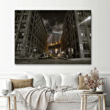 Sokak Manzarası Manhattan Dekoratif Kanvas Tablo, Duvar Dekoru 6517