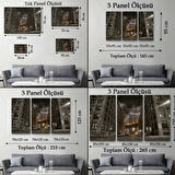 Sokak Manzarası Manhattan Dekoratif Kanvas Tablo, Duvar Dekoru 6517