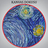 Yıldızlı Gece Eseri Van Gogh Dekoratif Kanvas Tablo, Duvar Dekoru 6519