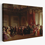 Danışma Meclisi Huzuruna Çıkan Benjamin Franklin Dekoratif Kanvas Tablo, Duvar Dekoru 6542