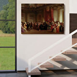 Danışma Meclisi Huzuruna Çıkan Benjamin Franklin Dekoratif Kanvas Tablo, Duvar Dekoru 6542