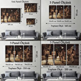 Street Women Sokak Kadınları Dekoratif Kanvas Tablo, Duvar Dekoru 6554