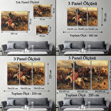 Haçova Meydan Savaşı Dekoratif Kanvas Tablo, Duvar Dekoru 6556