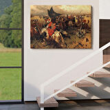 Haçova Meydan Savaşı Dekoratif Kanvas Tablo, Duvar Dekoru 6556
