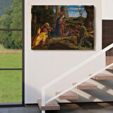 Çobanların Hayranlığı Eseri Andrea Mantegna Dekoratif Kanvas Tablo, Duvar Dekoru 6590