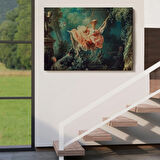 Salıncaktaki Kadın 18 yy Dekoratif Kanvas Tablo, Duvar Dekoru 6592