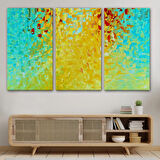 Renklerin Ahengi Sürreal Dekoratif Kanvas Tablo, Duvar Dekoru 6636