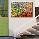 Kuşlar Dekoratif Kanvas Tablo, Duvar Dekoru 6654