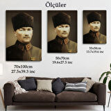 Mustafa Kemal Atatürk Portresi Dekoratif Kanvas Tablo, Duvar Dekoru CK61