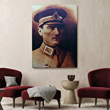 Mustafa Kemal Atatürk Portresi Dekoratif Kanvas Tablo, Duvar Dekoru CÖ66