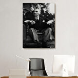 Mustafa Kemal Atatürk Portresi Dekoratif Kanvas Tablo, Duvar Dekoru CŞ71