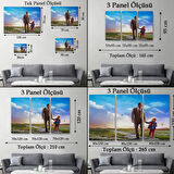 Bahar Çiçekleri Kemal Atatürk ve Çocuk Bayramı Dekoratif Kanvas Tablo, Duvar Dekoru DF84