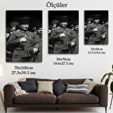 Mustafa Kemal Atatürk Portresi Dekoratif Kanvas Tablo, Duvar Dekoru EY123